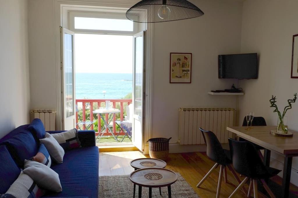 Appartement Le Sahel - Vue Imprenable Sur L'Ocean Биариц Екстериор снимка